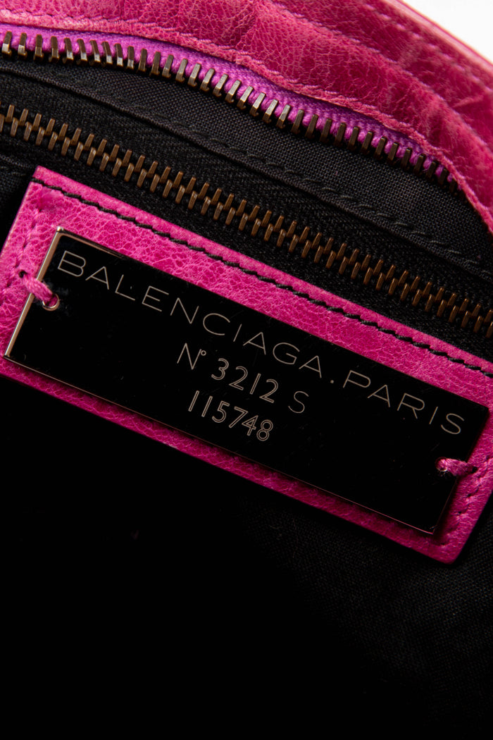 2000s Balenciaga Pink Leather City Bag
