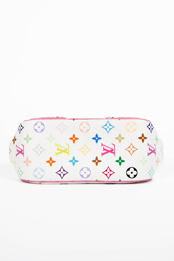 RARE Louis Vuitton x Takashi Murakami White Multicolour Marilyn Shoulder Bag