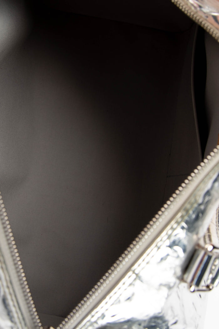 RARE 2000s Louis Vuitton Silver Miroir Speedy 35cm