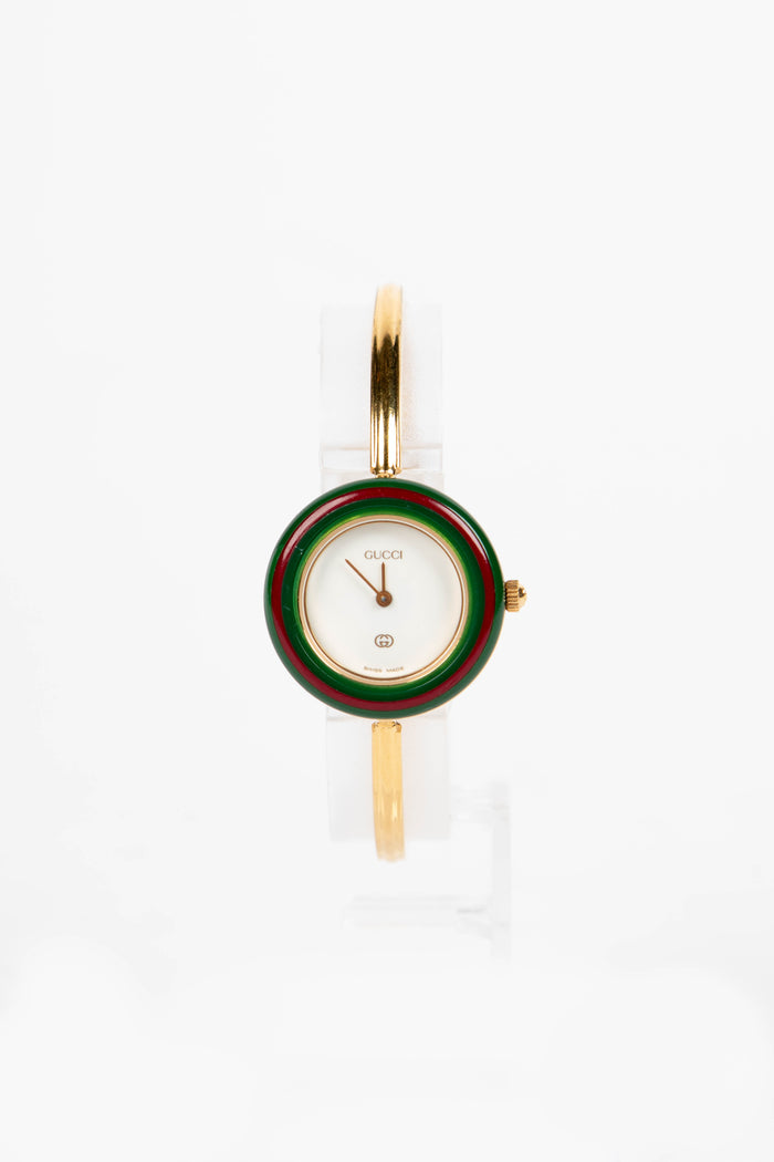 Vintage Gucci Gold Bezel Watch