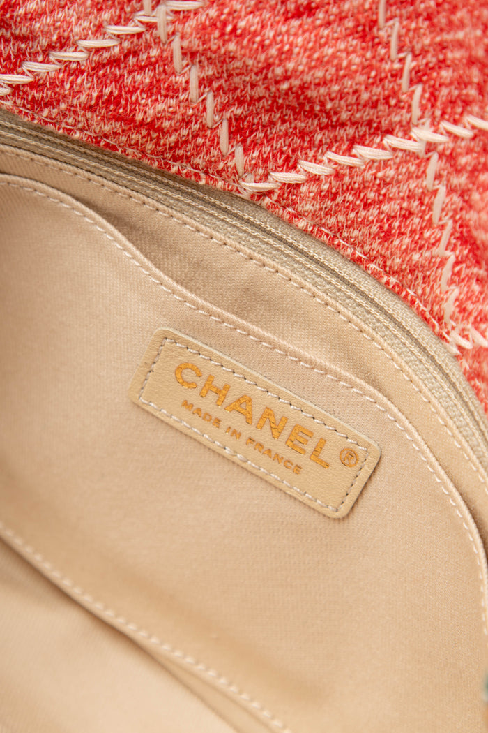 2010s Chanel Multi-Colour Jersey Single Flap Bag