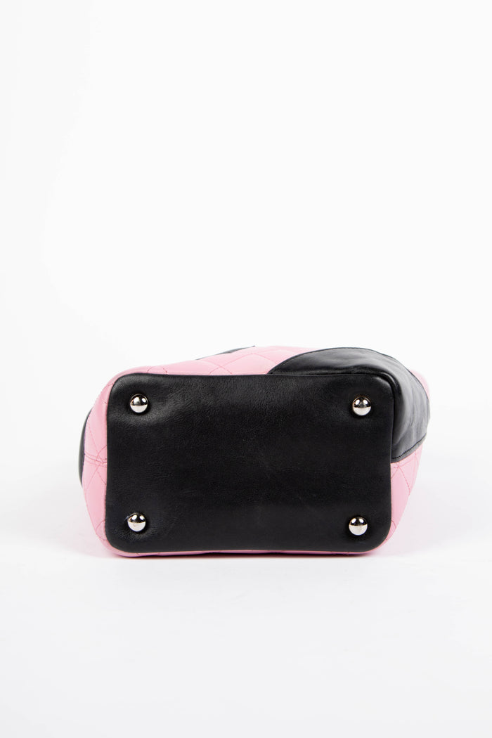 2000s Chanel Pink Rue Cambon Small Bucket Bag