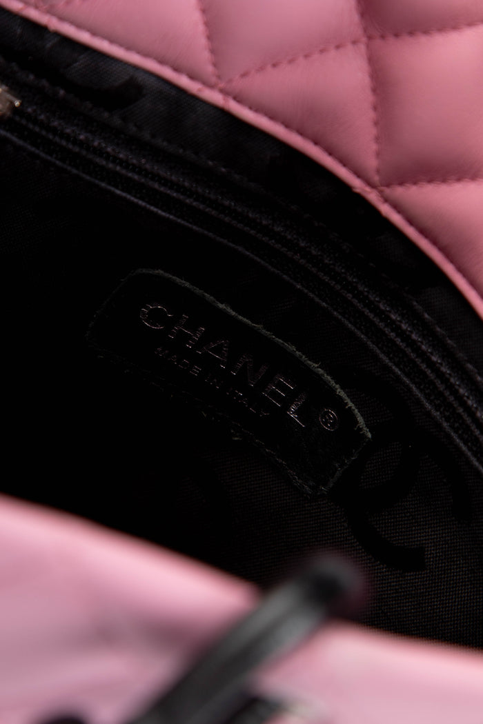 2000s Chanel Pink Rue Cambon Small Bucket Bag