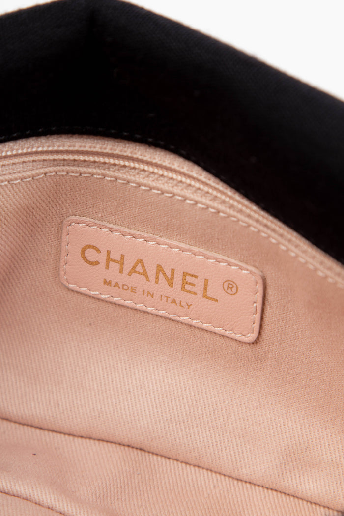 2010s Chanel Printed Jersey Mini Rectangular Shoulder Bag