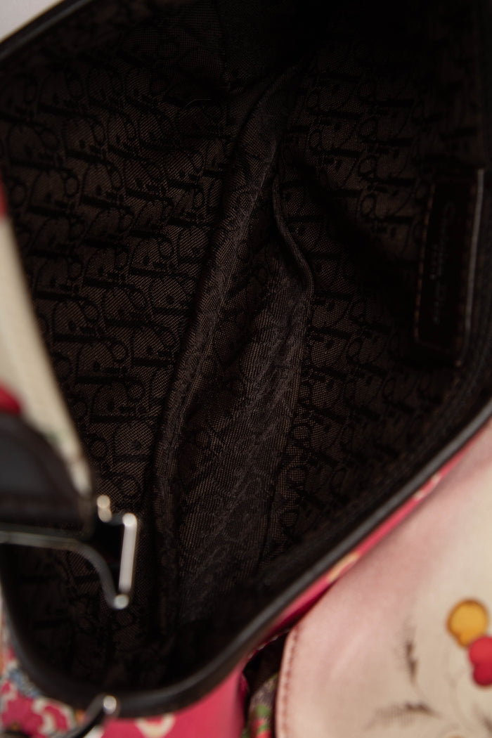 SUPER RARE Christian Dior John Galliano Silk Paisley Print Saddle Bag