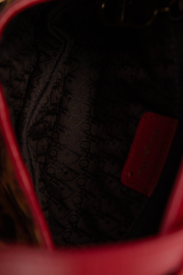 SUPER RARE Christian Dior Leopard Print Pony Hair Saddle Shoulder Bag