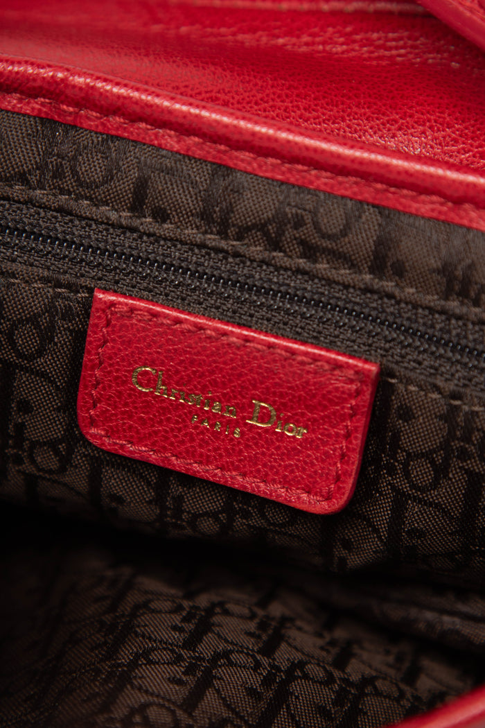 SUPER RARE Christian Dior Leopard Print Pony Hair Saddle Shoulder Bag