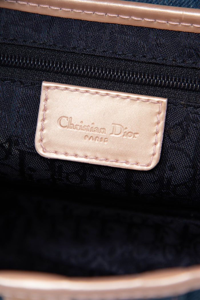 Vintage Christian Dior Galliano Denim Saddle Shoulder Bag