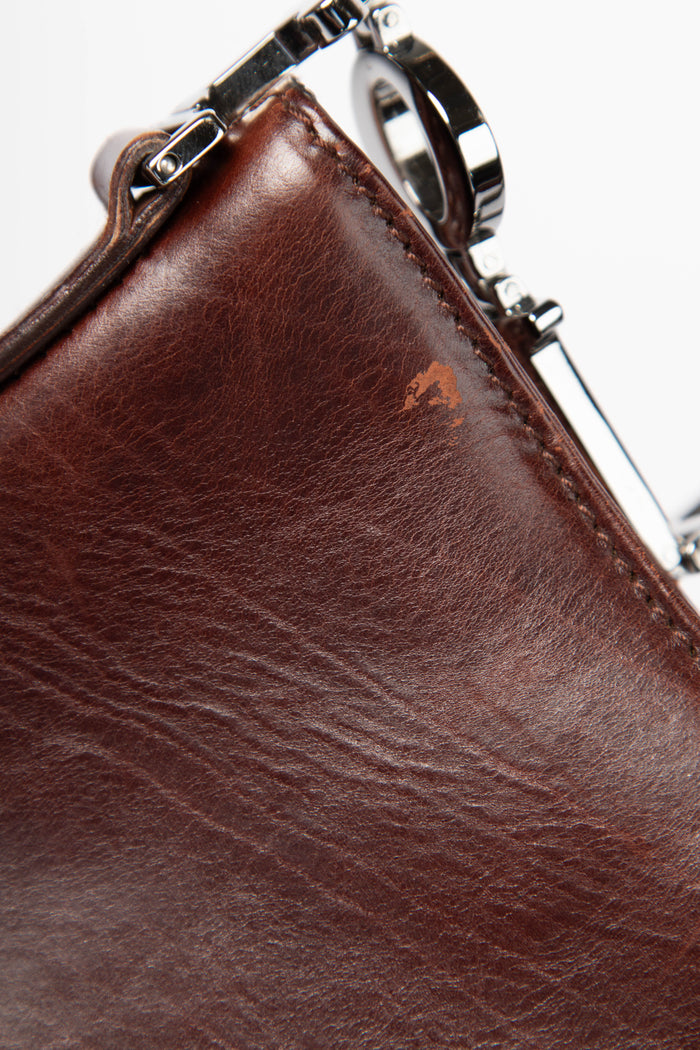 RARE 2000s Christian Dior John Galliano Brown Ballerina Corset Shoulder Bag