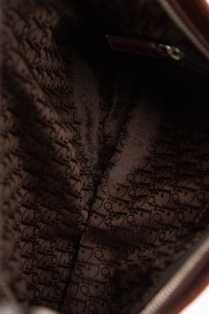 RARE 2000s Christian Dior John Galliano Brown Ballerina Corset Shoulder Bag