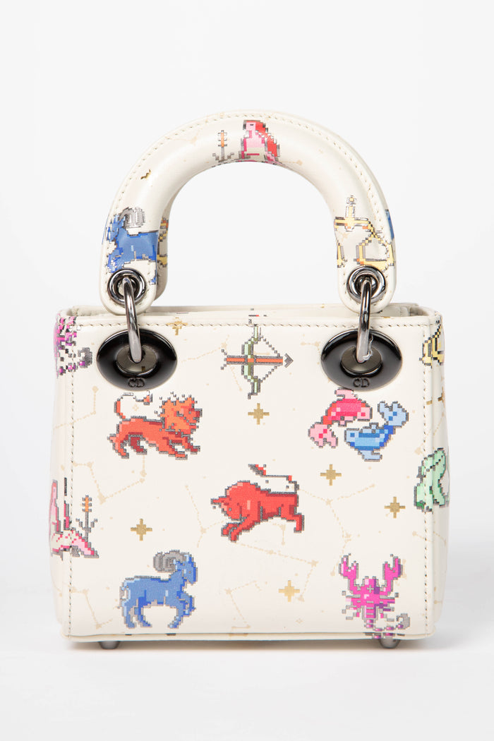 RARE 2024 Christian Dior Zodiac Pixel Micro Lady Dior