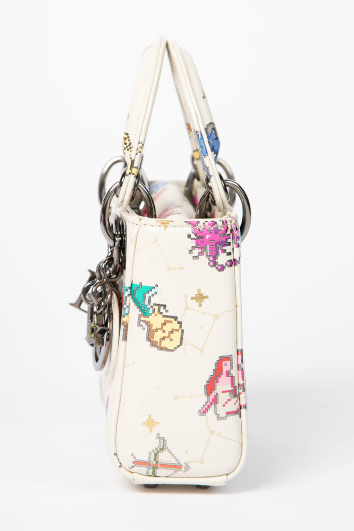 RARE 2024 Christian Dior Zodiac Pixel Micro Lady Dior