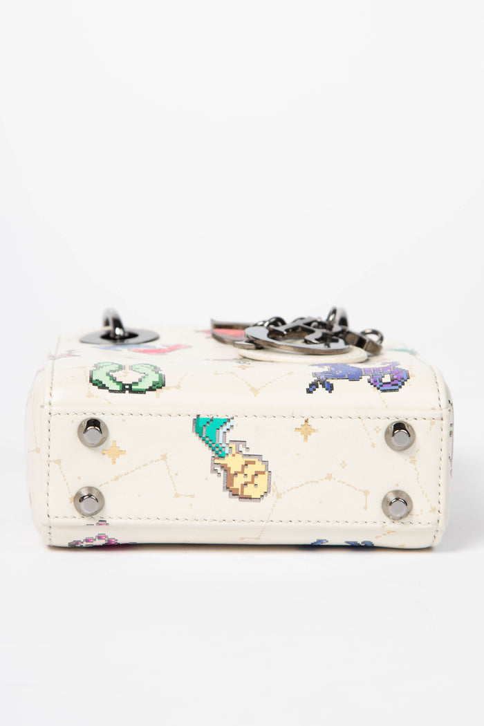 RARE 2024 Christian Dior Zodiac Pixel Micro Lady Dior