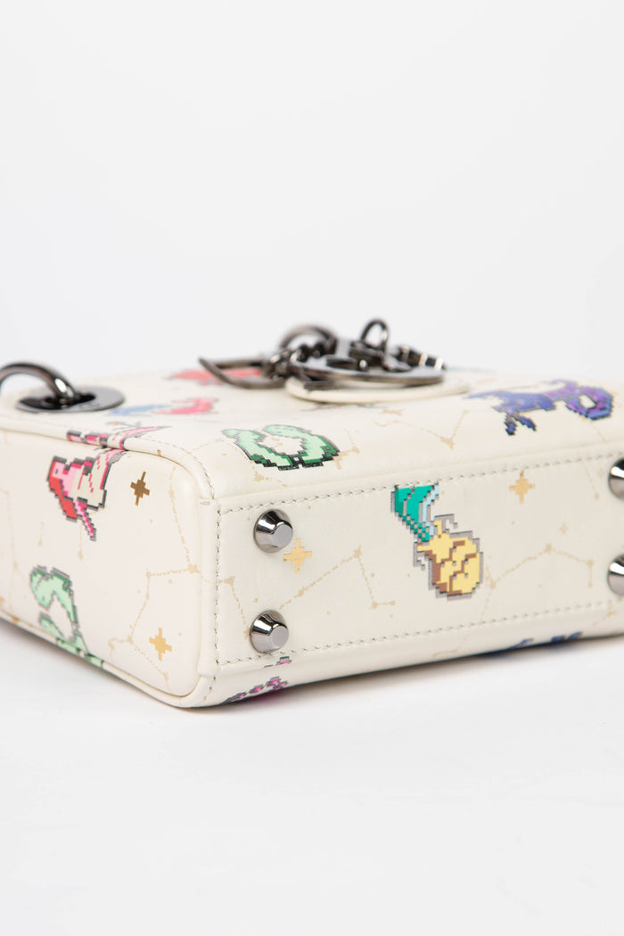 RARE 2024 Christian Dior Zodiac Pixel Micro Lady Dior