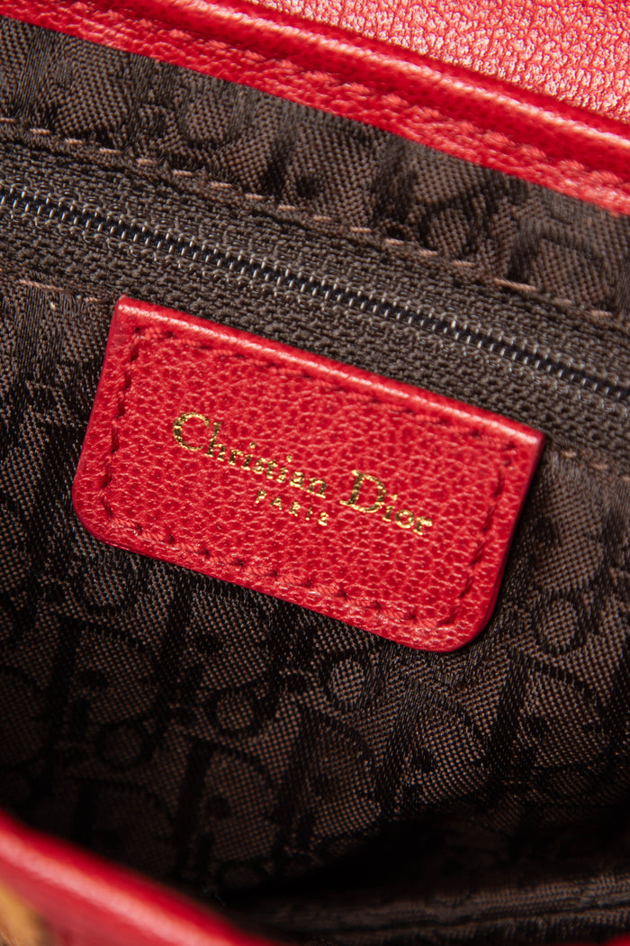 SUPER RARE Christian Dior Leopard Print Pony Hair Saddle Shoulder Bag