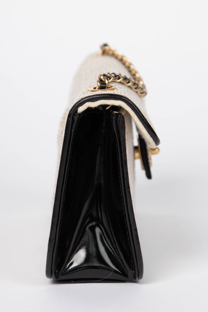 2000s Chanel Beige Quilted Single Flap with Brushed Gold Hardware