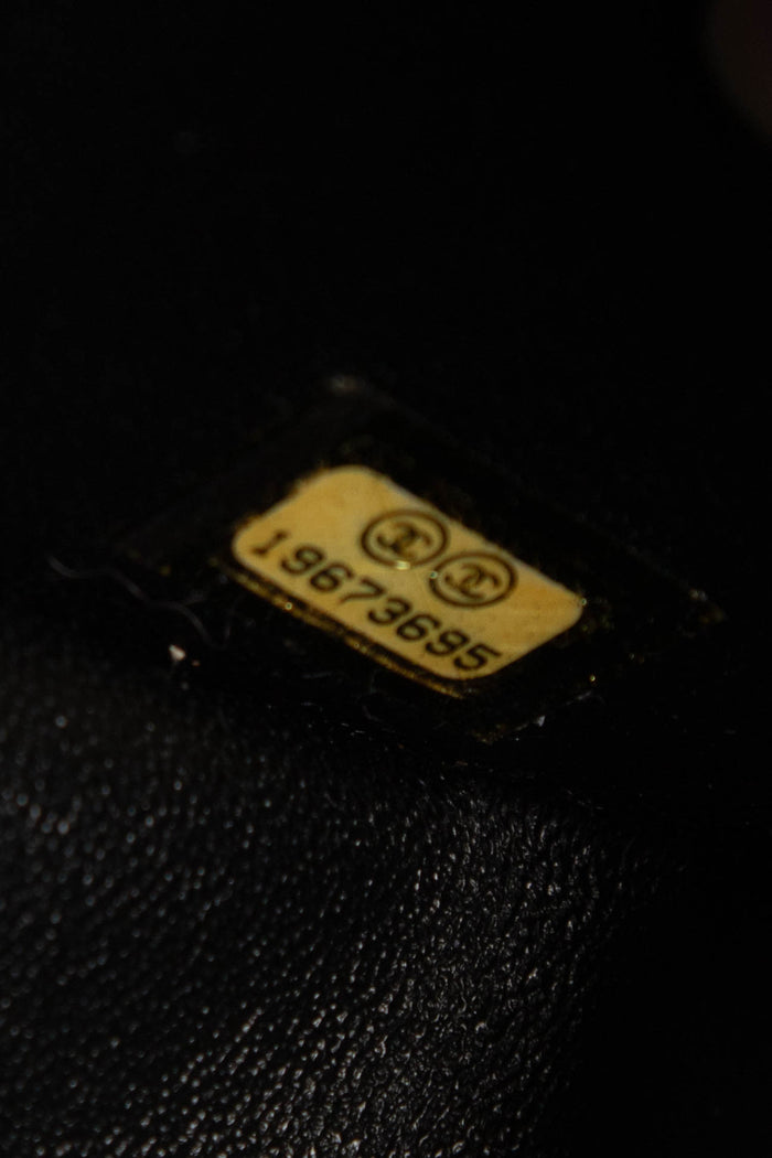 2010s Chanel Black Patent Leather Jumbo Double Flap Shoulder Bag