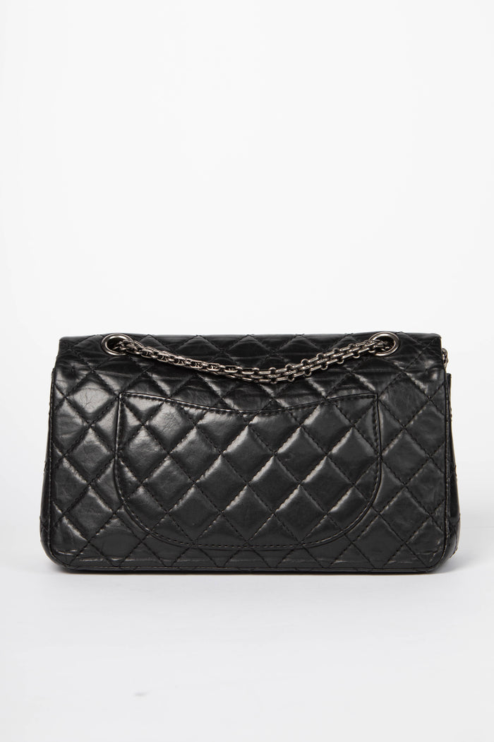 RARE Chanel Black Lucky Charms Reissue 2.55 Double Flap Shoulder Bag