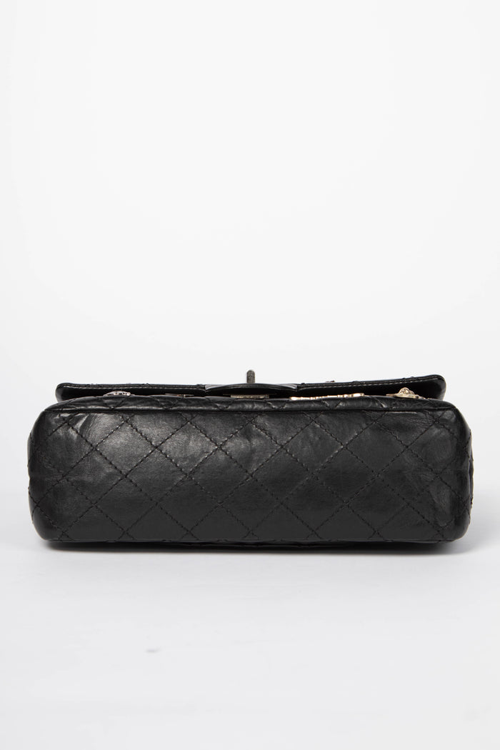 RARE Chanel Black Lucky Charms Reissue 2.55 Double Flap Shoulder Bag