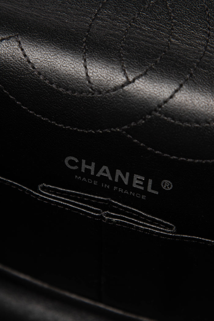 RARE Chanel Black Lucky Charms Reissue 2.55 Double Flap Shoulder Bag