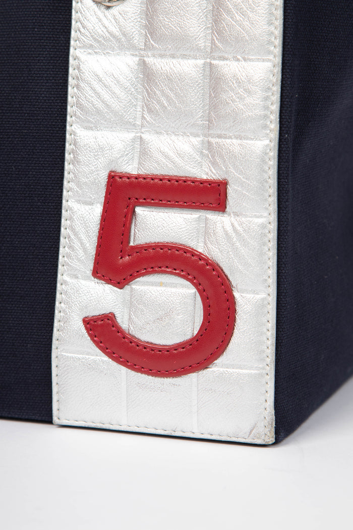 2000s Chanel No.5 Chocolate Bar Tote Bag