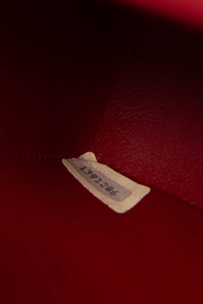 90s Chanel Red Lambskin Mini Square Flap Bag with 24K GHW
