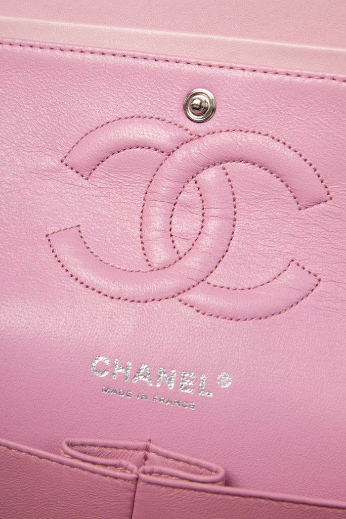 RARE 2000s Chanel Sherbet Tweed Medium Double Flap Shoulder Bag