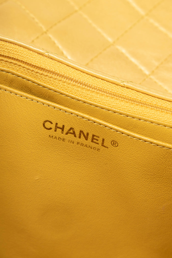 2010s Chanel Metallic Gold Leather Precious Jewel Flap Bag
