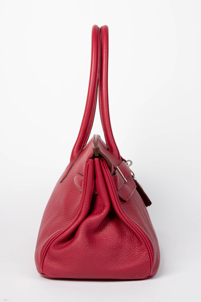 2010 Hermès Birkin JPG in Rubis Clemence Leather with PHW