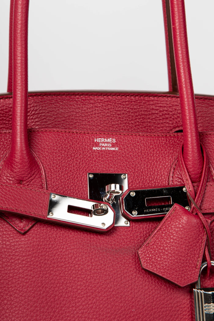 2010 Hermès Birkin JPG in Rubis Clemence Leather with PHW