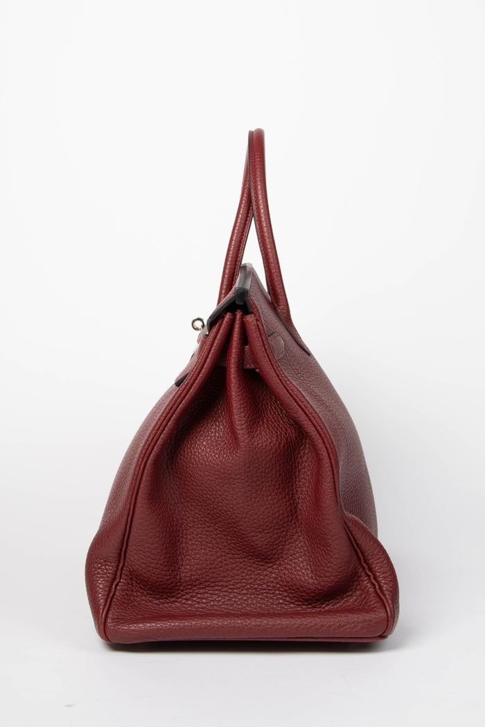 2011 Hermès Birkin 40 in Rouge H Taurillon Clemence Leather PHW
