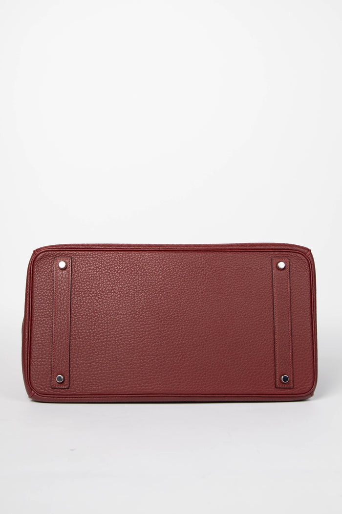 2011 Hermès Birkin 40 in Rouge H Taurillon Clemence Leather PHW