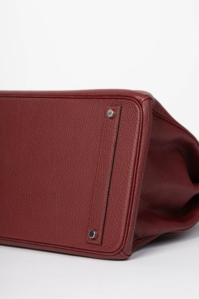 2011 Hermès Birkin 40 in Rouge H Taurillon Clemence Leather PHW