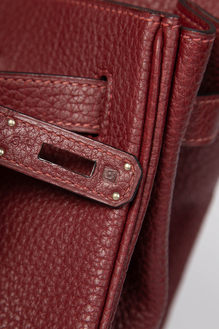 2011 Hermès Birkin 40 in Rouge H Taurillon Clemence Leather PHW