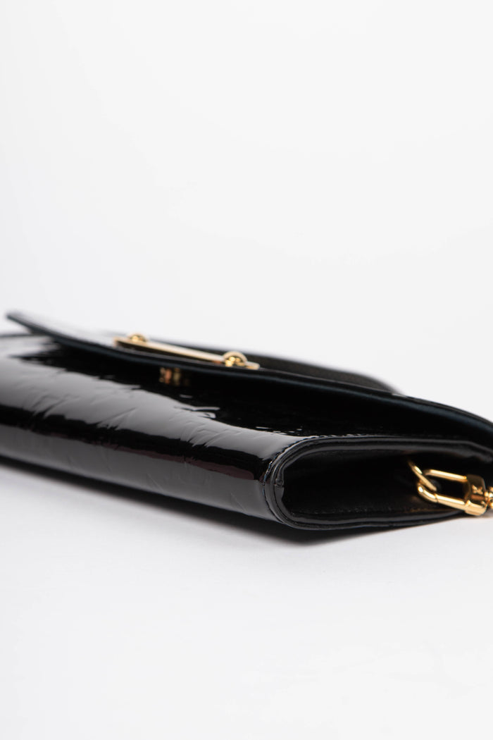 2010s Louis Vuitton Black Vernis Sunset Boulevard Shoulder Bag