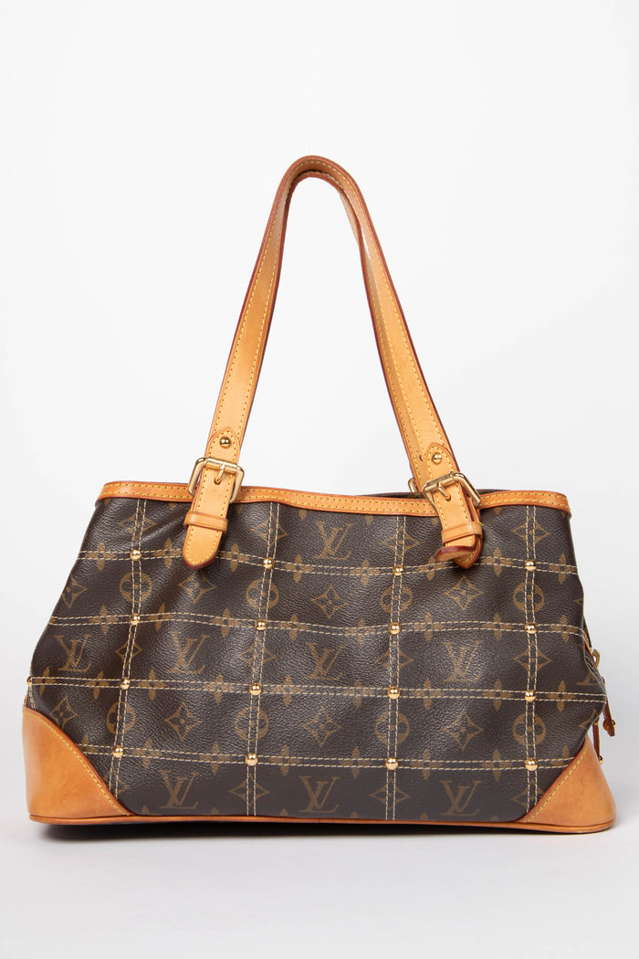 Limited Edition Louis Vuitton Monogram Canvas Riveting Shoulder Bag