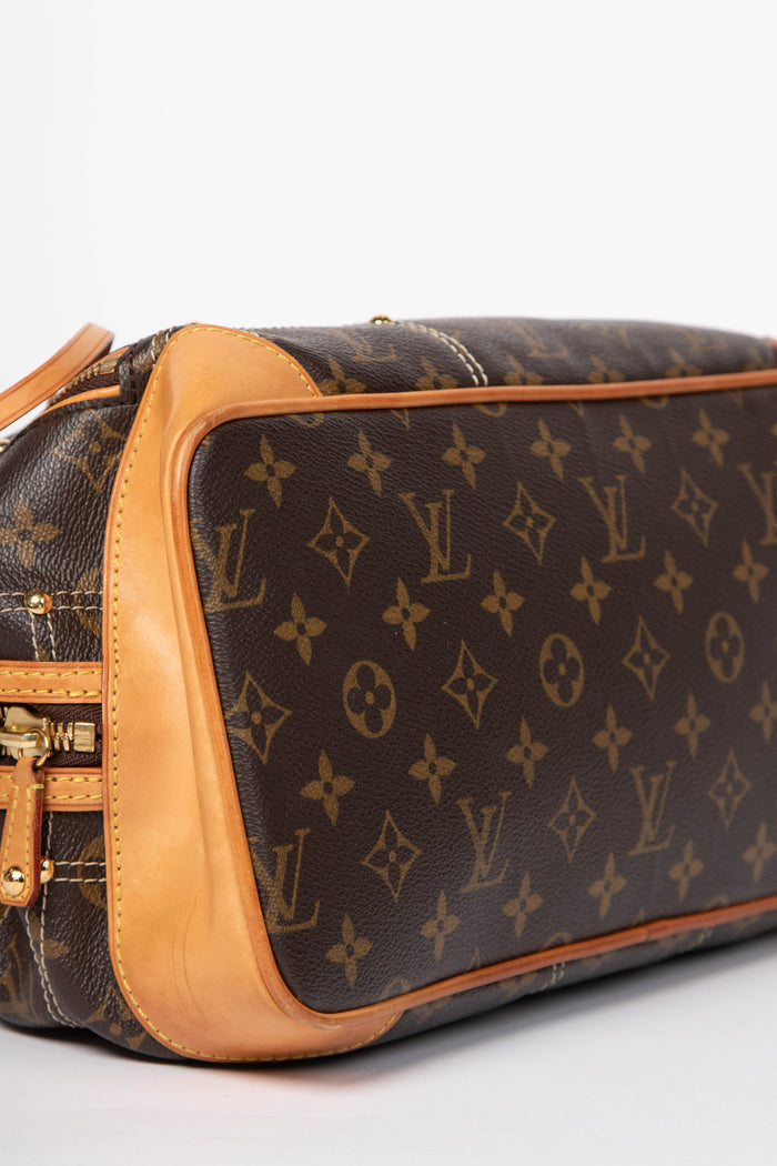 Limited Edition Louis Vuitton Monogram Canvas Riveting Shoulder Bag