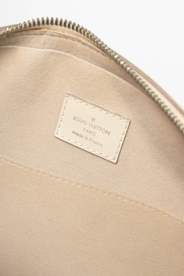 2000s Louis Vuitton White Epi Leather Jasmine Top Handle Bag