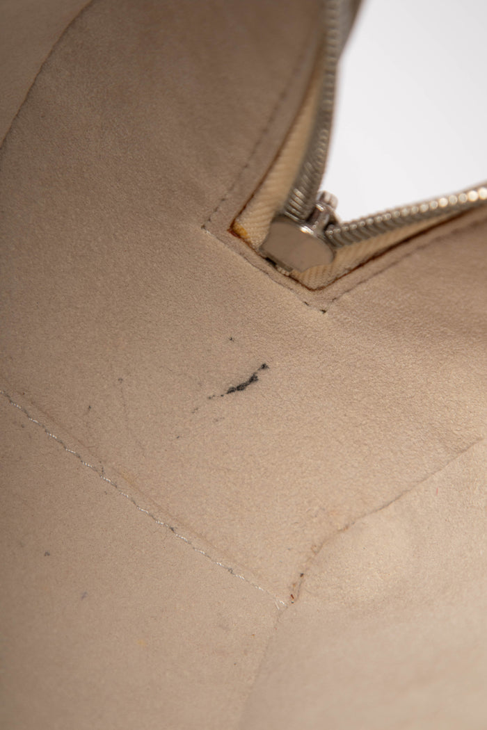 2000s Louis Vuitton White Epi Leather Jasmine Top Handle Bag