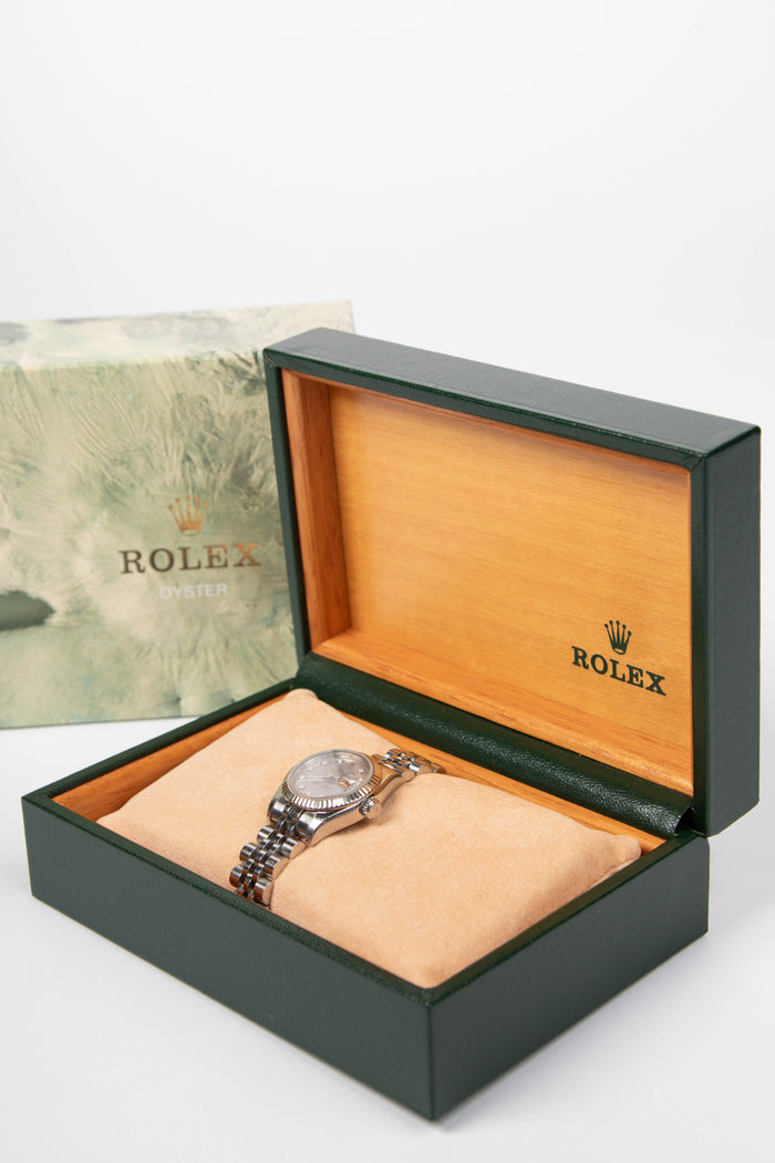 2005 Rolex Diamond Stainless Steel Datejust 26mm Watch Jubilee Bracelet