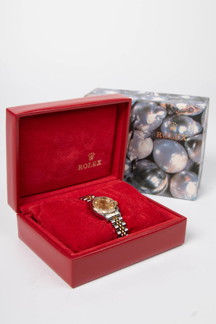 1990 Rolex Diamond Yellow Rolesor Datejust 26mm Watch Jubilee Bracelet