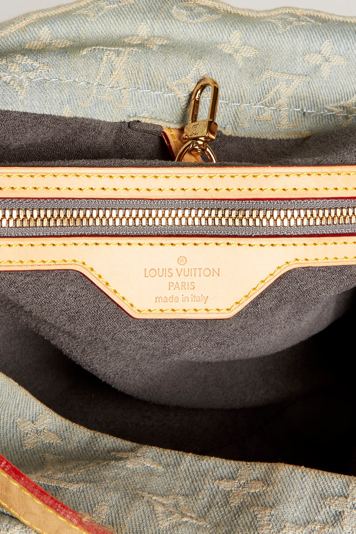 Vintage Louis Vuitton Denim Monogram Daily GM Hobo Bag