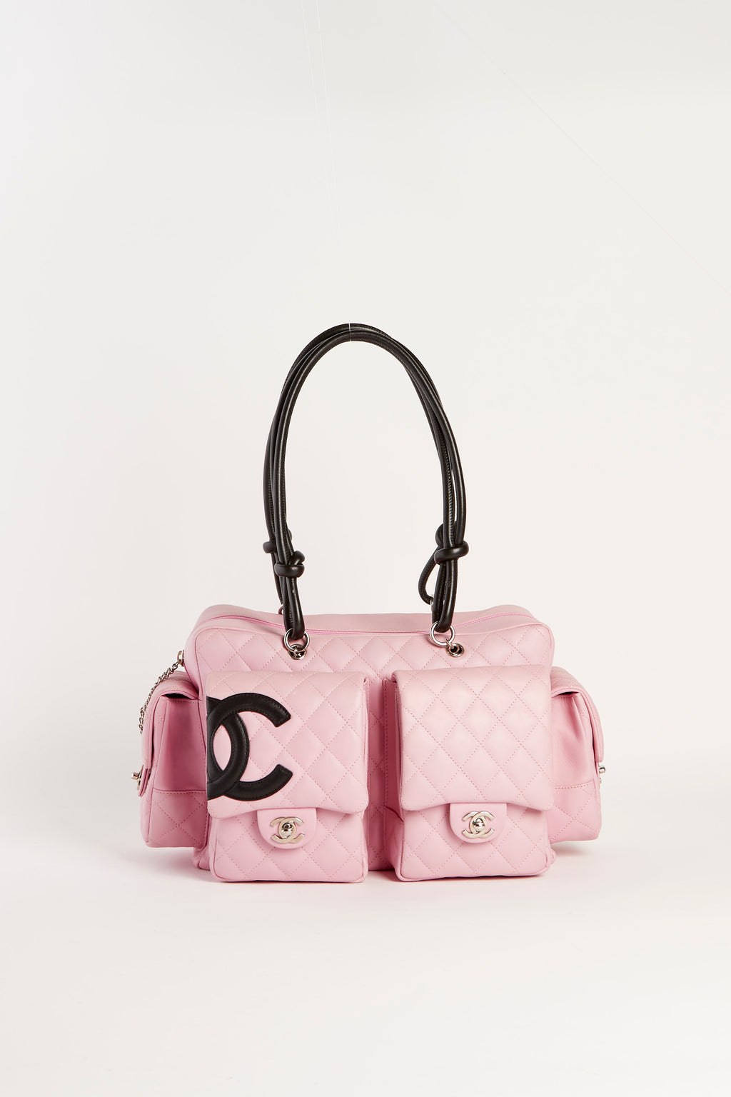 2000s Chanel Rue Cambon Pink Reporter Shoulder Bag