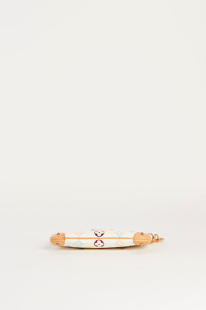 RARE Louis Vuitton x Takashi Murakami White Multicolour Milla Pochette