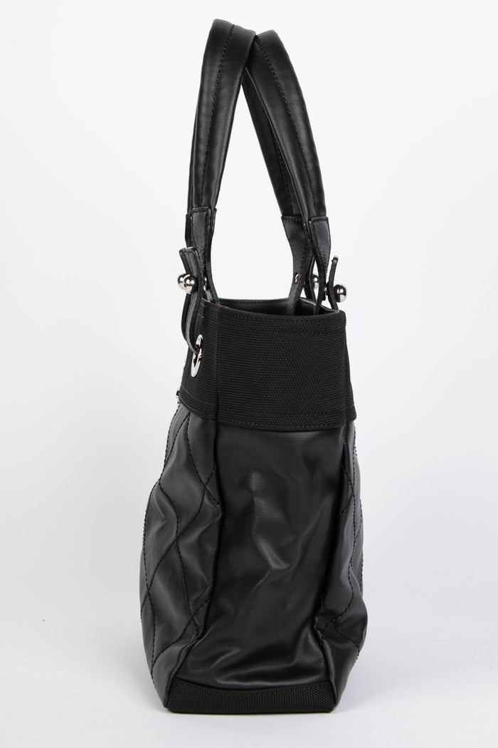 2010s Chanel Black Paris Biarritz Small Tote Bag