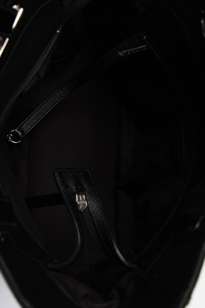 2010s Chanel Black Paris Biarritz Small Tote Bag