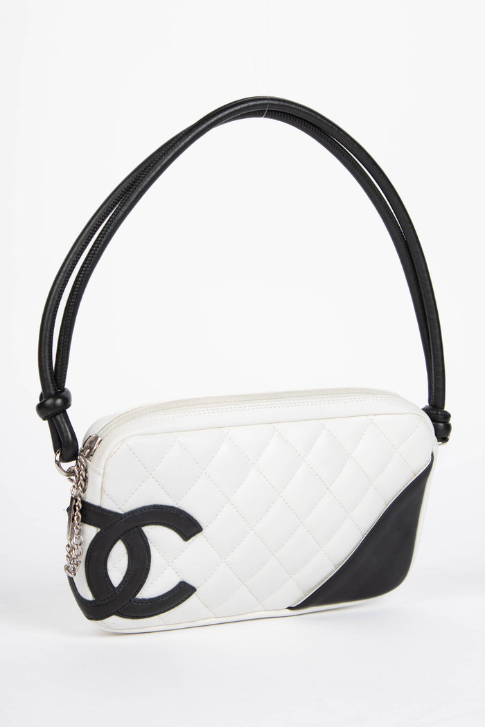 2000s Chanel Rue Cambon White Small Shoulder Bag