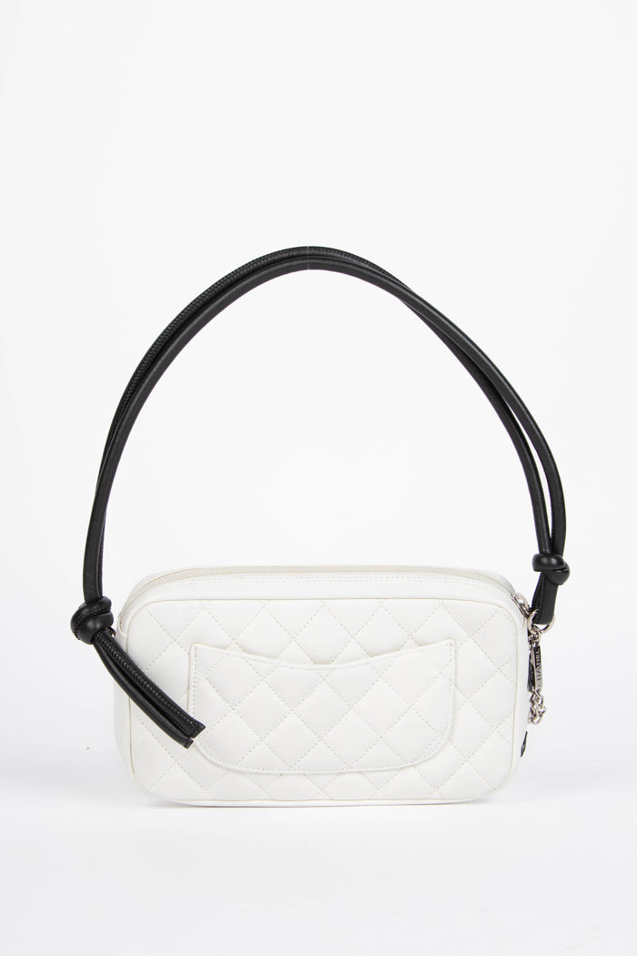 2000s Chanel Rue Cambon White Small Shoulder Bag