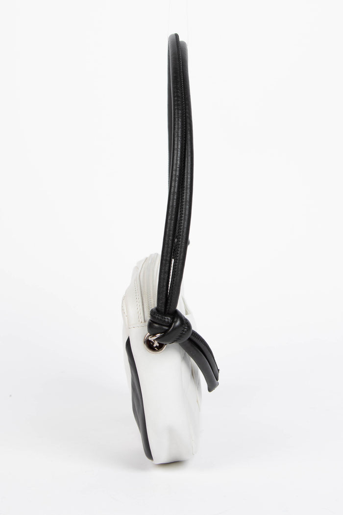 2000s Chanel Rue Cambon White Small Shoulder Bag