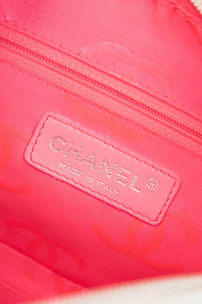 2000s Chanel Rue Cambon White Small Shoulder Bag